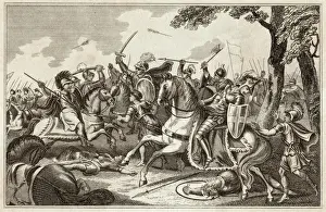 Battle Of Hastings Prints: Battle of Hastings Print: Norman Invasion at Hastings