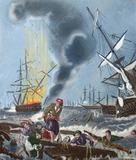 Battle of Navarino. 20 October 1827. Greek War of Independen Battle of Navarino. 20 October 1827. Greek War of Independen
