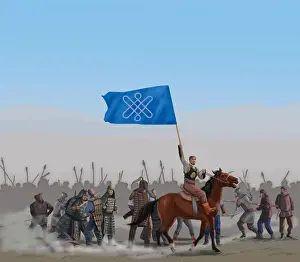 Battle of Orbulaq Print - Kazakh-Dzhungar Wars 1731