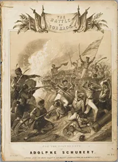 Print of the Battle of Sobraon 1846