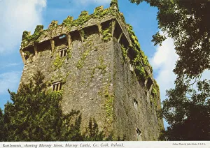 Battlements, Showing Blarney Stone, Blarney Castle, Co Cork Battlements, Showing Blarney Stone, Blarney Castle, Co Cork