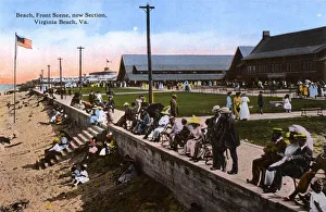 Beach front, new section, Virginia Beach, Virginia, USA Beach front, new section, Virginia Beach, Virginia, USA