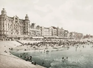 On the beach at Ostende, Belgium, La Digue On the beach at Ostende, Belgium, La Digue