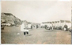 Beach Scenes From The Past Prints: Beach Scene
