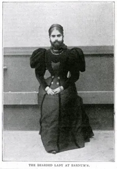 The bearded lady: Miss Annie Jones 1898 The bearded lady: Miss Annie Jones 1898