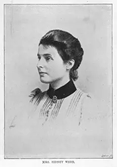 Print of Beatrice Webb, economist and social theorist