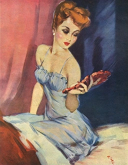 Beauty on Parade, American Weekly pin up by David Wright Beauty on Parade, American Weekly pin up by David Wright