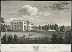 Prints of Beckenham Place, Blackheath, London, the seat of John Cator Esq. This mansion dates from the mid 1770s Blackheath Prints: Beckenham Place Print, 1770s Mansion