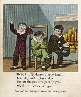 To Bed, to Bed 1818 Print by Mary Evans Prints Online