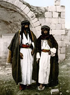 Two Bedouin men from Siloam, Silwan, Palerstine For sale as Framed Prints,  Photos, Wall Art and Photo Gifts