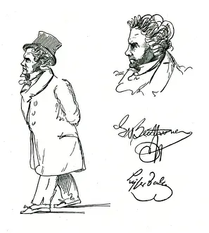 Ludwig Van Beethoven Print by Lyser 1827