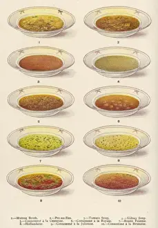 Vintage Cooking Techniques Prints: Beeton / Soups