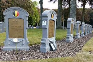 Belgian Headstones Houthulst Belgian Military Cemetery Belgian Headstones Houthulst Belgian Military Cemetery