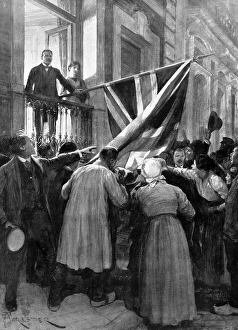 Belgian people kissing the Union Jack Belgian people kissing the Union Jack
