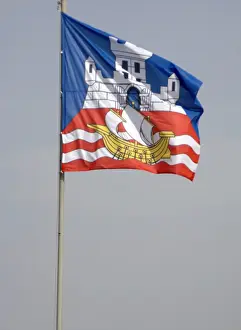 Serbian National Flag Prints: Belgrades flag