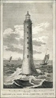 Bell Rock Lighthouse Proposed Elevation Print
