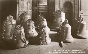The Bells of St Clement Danes Print, 1919