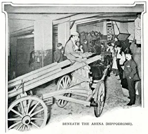 Beneath the arena at the London Hippodrome Beneath the arena at the London Hippodrome