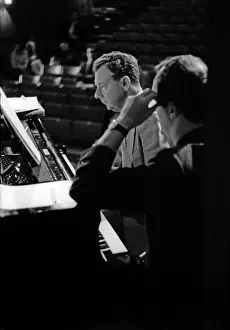 British Music Heritage Prints: Benjamin Britten working on his score