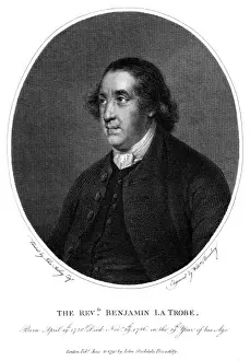 Prints of BENJAMIN LATROBE Churchman, Moravian minister in England. Date: 1728 - 1786 Benjamin Latrobe Prints: Benjamin Latrobe Churchman Print 1728-1786