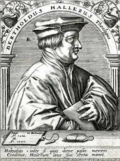 Berthold Haller Print - Swiss Religious Reformer