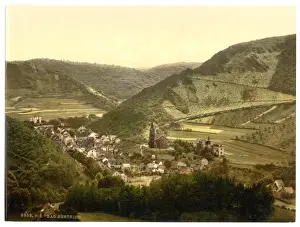 Moselle Valley Germany Prints: Bertrich Baths (i. e. Bad Bertrich), Moselle, valley of, Germ