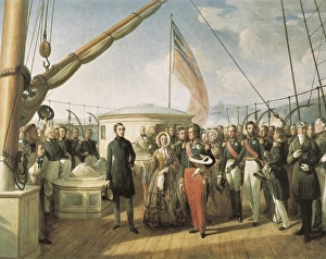 BIARD, Fran篩s Auguste (1799-1882). Meeting between BIARD, Fran篩s Auguste (1799-1882). Meeting between