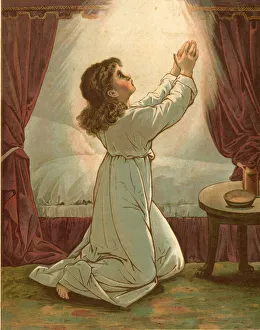 Biblical Tales by John Lawson, Child Praying Biblical Tales by John Lawson, Child Praying