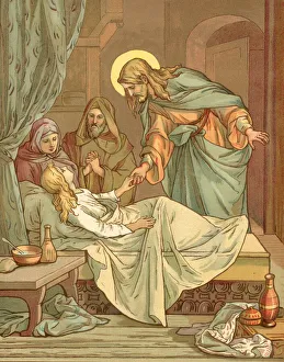 Biblical Tales by John Lawson, Jesus and Girl Biblical Tales by John Lawson, Jesus and Girl