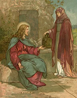 Biblical Tales by John Lawson, Jesus and woman Biblical Tales by John Lawson, Jesus and woman