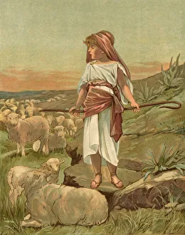 Biblical Tales by John Lawson, Young David the Shepherd Biblical Tales by John Lawson, Young David the Shepherd