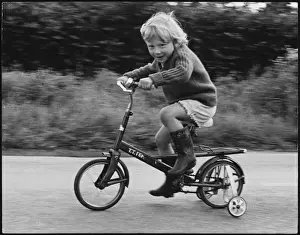 Learning To Ride A Bike Prints: Bicycle with Stabilisers