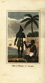 Bijogos man and woman of Cazegut (Guinea Bissau), 1818 Bijogos man and woman of Cazegut (Guinea Bissau), 1818