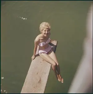 1950s Swimwear Prints: Bikini & Diving Board