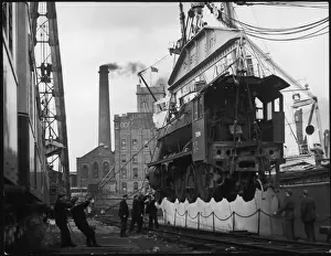 Birkenhead Docks Print: The S.S. Belnor at Birkenhead, England