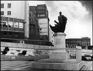 Prints of This monument to LORD HORATIO NELSON, next to the (now demolished). Bull Ring, Birmingham, England, was sculpted in 1809 by Sir Richard Westmacott, R.A Related Prints: Print of the Birmingham Nelson Statue, 1809