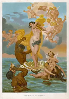 Birth of Aphrodite Print - A Foamy Sea Birth