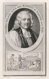 Bishop Thomas Wilson Print: 19th-Century Engraving of Bishop THOMAS WILSON