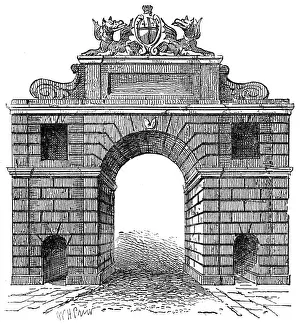 Bishopsgate Print: A Historic London Gateway