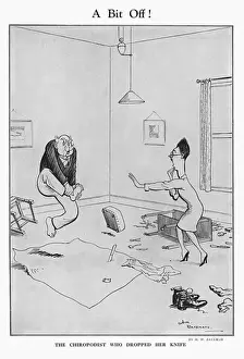 H M Bateman Prints: A Bit Off by H. M. Bateman