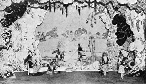 A black-and-white scene by Gladys Peto, A River Fantasy A black-and-white scene by Gladys Peto, A River Fantasy