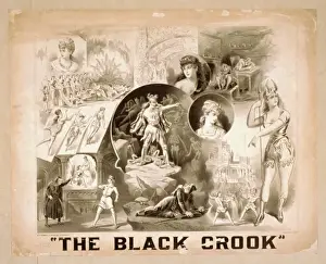 Vintage Theatrical Posters Prints: The black crook