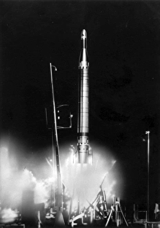 Black Knight launched from Woomera South Australia Black Knight launched from Woomera South Australia