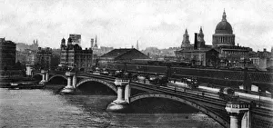 Central London Landmarks Prints: Blackfriars Bridge C1900