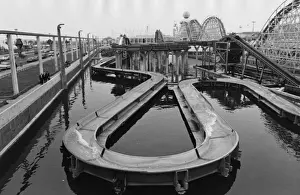 Blackpool Log Flume Print, Late 1960s