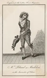 18th Century Theatre History Prints: Bland as Madelon
