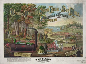 Blandys portable steam engine and saw mills, Zanesville & N Blandys portable steam engine and saw mills, Zanesville & N