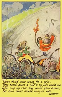 Historical Nursery Rhymes Prints: Three blind mice