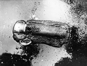The London Blitz Prints: WW2 Blitz in London - Burnt-out Incendiary Device Print