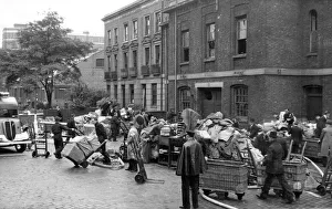 Blitz in London -- salvaged mail, Calthorpe Street, WW2 Blitz in London -- salvaged mail, Calthorpe Street, WW2